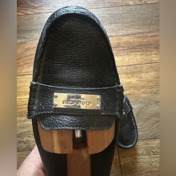 Black and silver Coach loafers - Picture 3 of 7